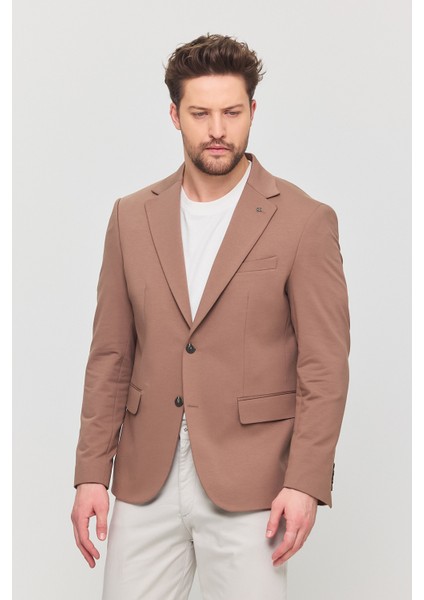 3115 Erkek Gri Esnek Likralı Pamuk Karışımlı Slim Fit Ilkbahar-Yaz Spor Blazer Ceket fırsatları