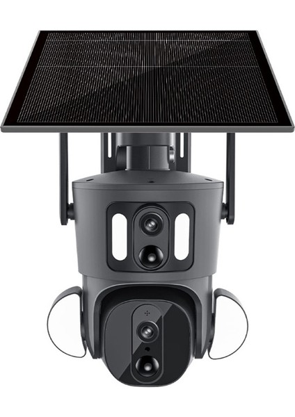 AV-S422X 4g Simkartlı Solar Panelli 5mp 2kameralı 40M Gece Görüş Mesafesi Çift Yönlü Ses Warmled