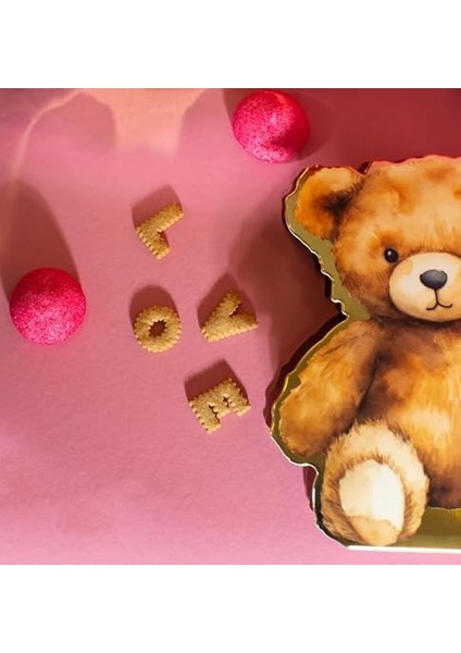 Bear Figürlü, 3 Boyutlu, Özel Tasarım Baskılı Karton Kutu, Hediye Ambalajı (2ADET)