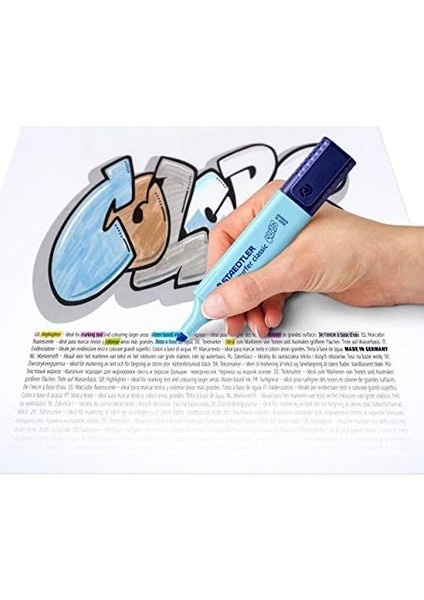 364 Cwp4 Textsurfer Classic Pastel Fosforlu Kalem 4'lü Blister