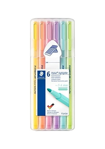 362 Csb6 Triplus Textsurfer Pastel Fosforlu Kalem 6'lı Set