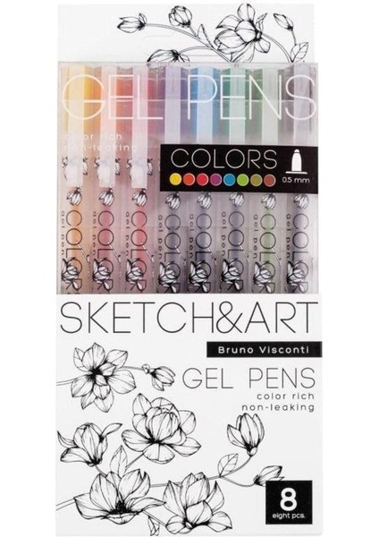 Dream Write Jel Kalem, 0.5mm, 8 Renk