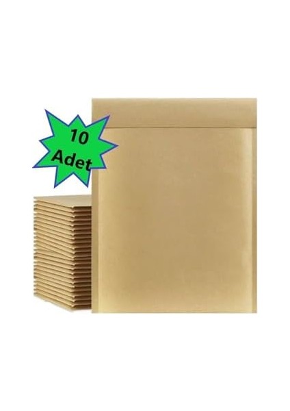 Kraft Kaplı Balonlu (Baloncuklu Pat Pat) Zarf 17X25+5CM 10 Adet