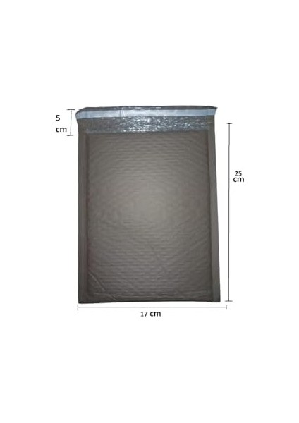 Kraft Kaplı Balonlu (Baloncuklu Pat Pat) Zarf 17X25+5CM 10 Adet