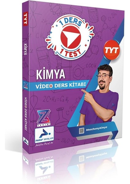 Yayınları Z Takımı Tyt Kimya Video Ders Anlatım Kitabı Paraf Yayınları