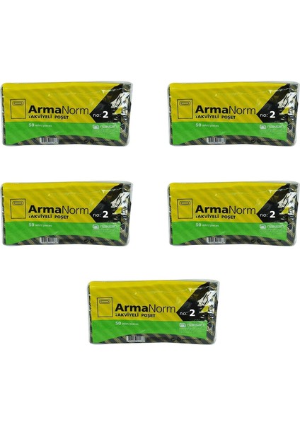Takviyeli Ince Desenli Çizgili Siyah Çanta Poşet Torba - 2 No - 26X38 Cm. - 50 Adetlik 5 Paket