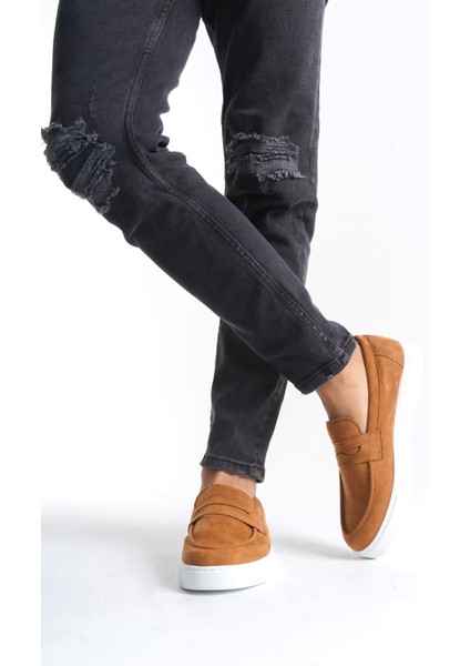 SLW180 Estilo x Bağcıksız Süet Erkek Günlük Spor Klasik Ayakkabı Bt Taba fırsatları