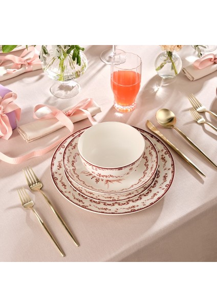 Forever Bone Blume 24 Parça 6 Kişilik Yemek Takımı