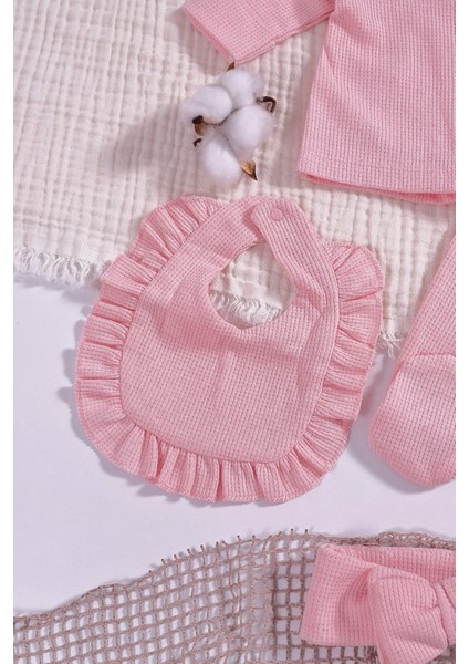 Omuzdan Fırfır Detaylı 5 Parça %100 Pamuk Kız Hastane Çıkışı indirimleri