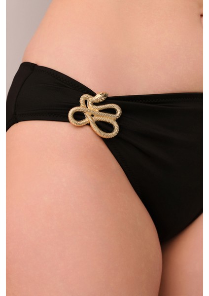 Noir Yanı Detaylı Bikini Alt