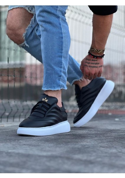 Wagoon WG094 Siyah Cilt Erkek Casual Ayakkabı fırsatları