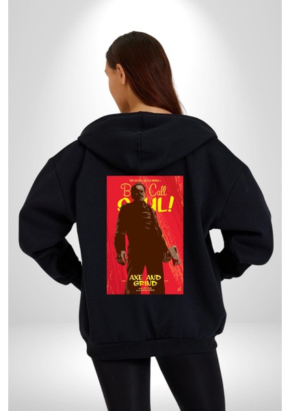 Saul U Ara Tony Dalton Kadın Erkek Baskılı Fermuarlı Kapüşonlu Hırka Sweatshirt indirimleri