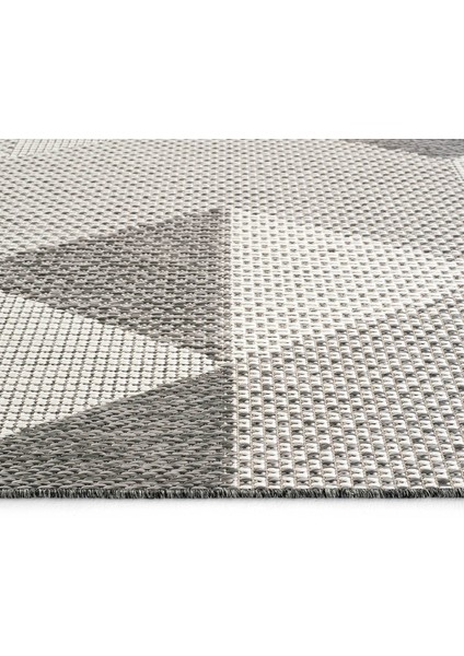 Grande 03 Gri Kaymaz Taban Yolluk Uzun Hol Koridor Halısı İnce Yıkanabilir Dokuma Kilim Halı Yolluk