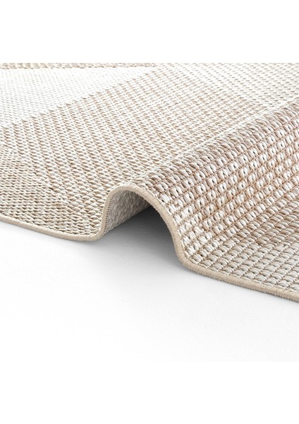 Grande 03 Bej Kaymaz Taban Yolluk Uzun Hol Koridor Halısı İnce Yıkanabilir Dokuma Kilim Halı Yolluk