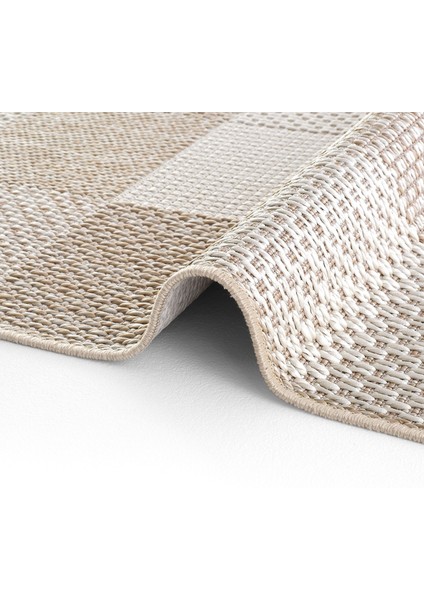 Grande 01 Bej Kaymaz Taban Yolluk Uzun Hol Koridor Halısı İnce Yıkanabilir Dokuma Kilim Halı Yolluk