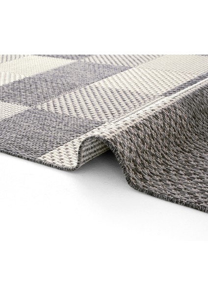 Grande 01 Gri Kaymaz Taban Yolluk Uzun Hol Koridor Halısı İnce Yıkanabilir Dokuma Kilim Halı Yolluk