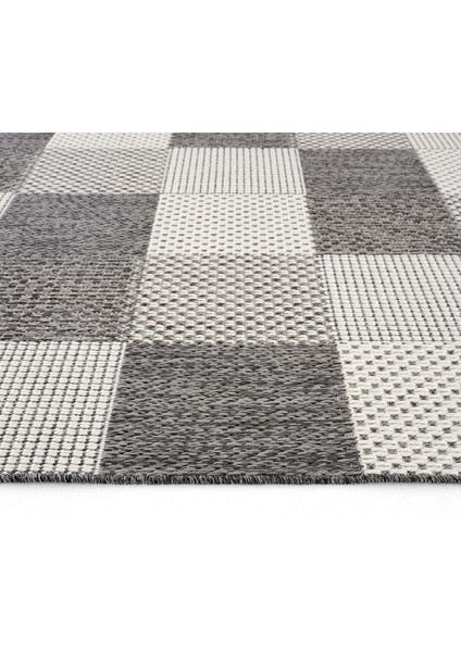 Grande 01 Gri Kaymaz Taban Yolluk Uzun Hol Koridor Halısı İnce Yıkanabilir Dokuma Kilim Halı Yolluk