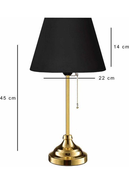 Edel Gold Gövdeli Abajur modelleri