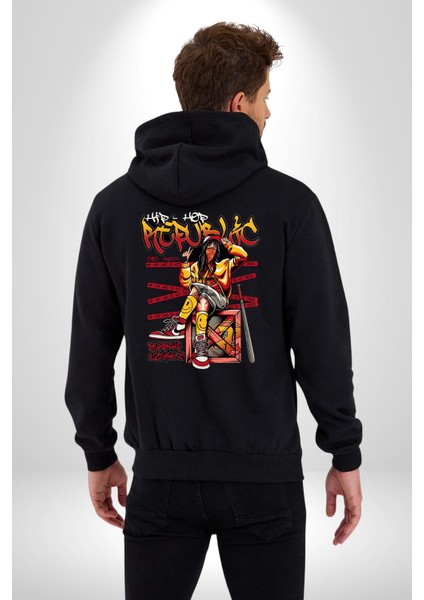 Hip Hop Kadın Baseball Sopalı Kadın Erkek Baskılı Fermuarlı Kapüşonlu Hırka Sweatshirt indirimleri