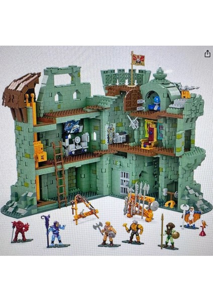 Mega Construx GGJ67 - Evren S Of The Universe Castle Grayskull Bina S 3508 Yapı Taşı