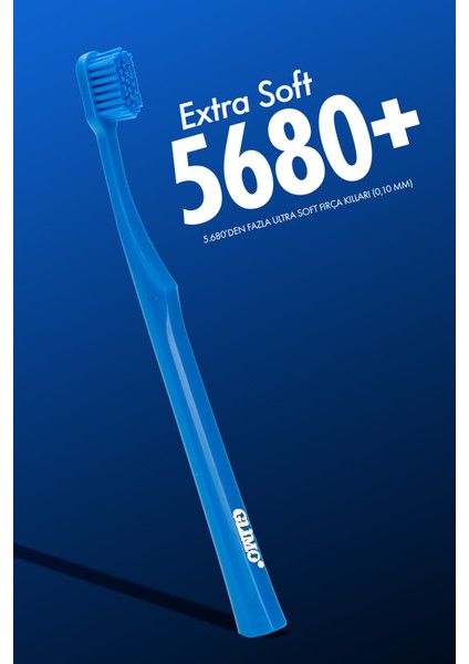 Classic 5680+ Diş Fırçası, Hassas Diş Eti Dostu, Ultra Yumuşak Kıl, Diş Eti Kanamasına Karşı, Lacivert