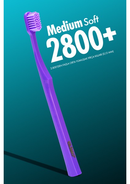 Classic 2800 Diş Fırçası, Hassas Diş Eti Dostu, Ultra Yumuşak Kıl, Diş Eti Kanamasına Karşı, K.mavi