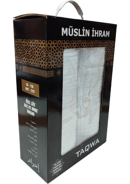 Taqwa Müslin Kumaş %100 Pamuk Hac Umre Ihramı