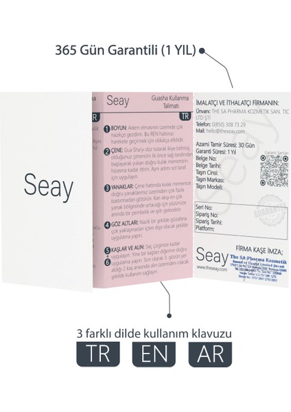 Ametist Taşı Face Roller ve Ametist Kalp Gua Sha Yüz Masaj Aleti Seti Sertifikalı