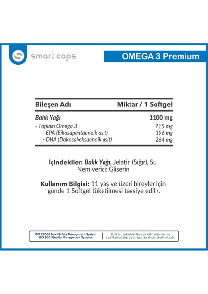 Omega 3 Premium / 50 Softgel