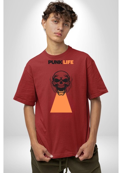 Efsane Sokak Tarzı Araba Kadın Erkek Ön Baskılı Kırmızı Pamuklu Tişört Penye Klasik fiyatları