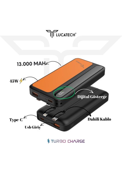 Mi 11 / Mi 11 Lite / Mi 11 Ultra Uyumlu Powerbank 13.000 Mah 45W