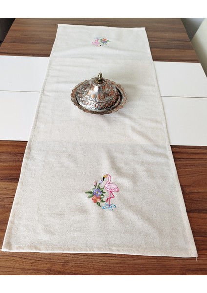Buldan Ham Keten Otantik Yumuşacık Nakışlı 47X110 cm Runner modelleri