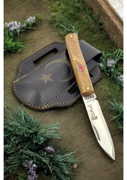 Isme Özel El Yapımı Outdoor Kamp Bıçak Ay Yıldız Seri fırsatları