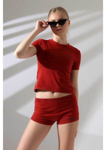 Kadın Vişne Çürüğü Şort Takım MSC4021 fiyatları