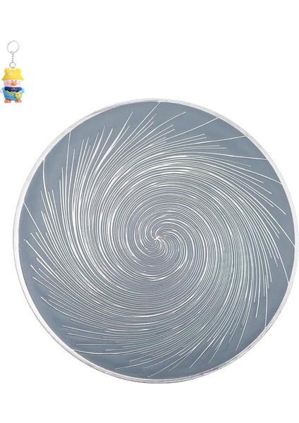 6 Adet Yemek Masası Mat Yağ Geçirmez Su Geçirmez Kaymaz Placemat Ev Yaratıcı Yuvarlak Girdap Pvc Mutfak Altlığı (Yurt Dışından)