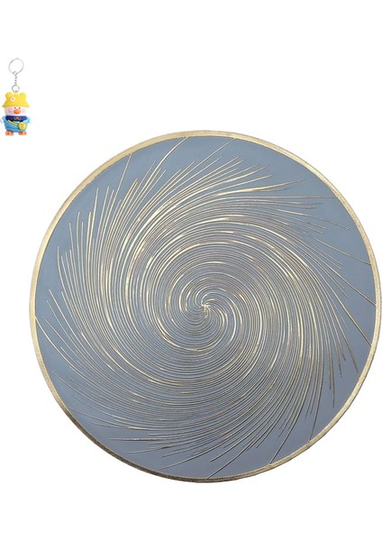6 Adet Yemek Masası Mat Yağ Geçirmez Su Geçirmez Kaymaz Placemat Ev Yaratıcı Yuvarlak Girdap Pvc Mutfak Altlığı (Yurt Dışından)