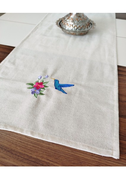 Buldan Ham Keten Otantik Yumuşacık Nakışlı 47X110 cm Runner modelleri