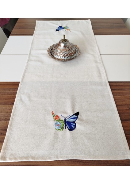 Buldan Ham Keten Otantik Yumuşacık Nakışlı 47X110 cm Runner fiyatları