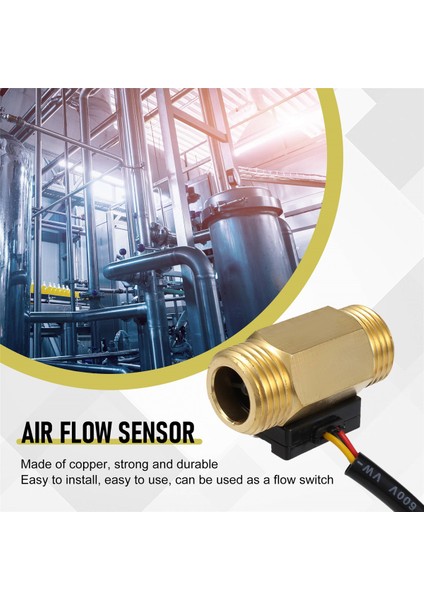 1 Parça Yf-B1 Türbin Su Akış Sensörü G1 / 2 Inç Elektromanyetik Pirinç In-Line Hall Anahtarı Erkek Konu 1-25 L/dk (Yurt Dışından)