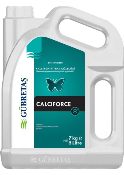 Kalsiyum Nitrat Çözeltili Sıvı Gübre Calsiforce 5 Litre