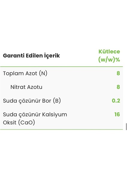 Kalsiyum Nitrat Çözeltili Sıvı Gübre Calsiforce 5 Litre fiyatları
