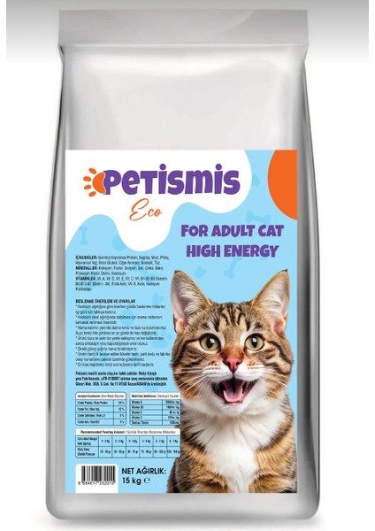 Tavuklu Yetişkin Kedi Maması 15KG