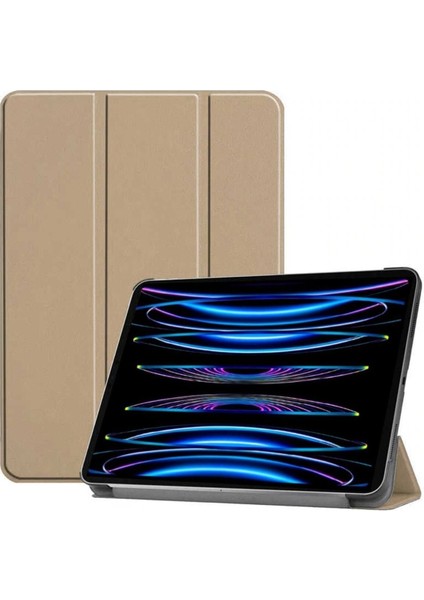 Apple iPad Pro 4. Nesil M2 2022 11 Inç Tablet Uyumlu Flip Smart Standlı Akıllı Kılıf Smart Cover