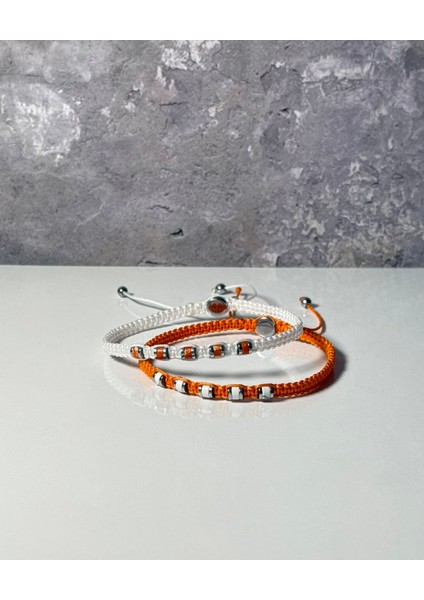 Varisit, Havlit, Hematit 2'li Bileklik - Çift Bileklik - Tasarım Makrome Bileklik 4mm Ayarlanabilir