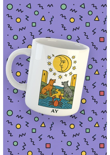 Kartura Koleksiyonu – Tarot Ay Kartı Özel Tasarım Kupa Bardak fiyatları
