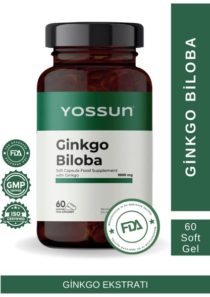 Gınkgo Bıloba Ginkgo Içeren Yumuşak Kapsül Takviye Edici Gıda