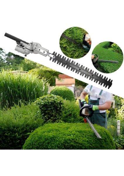 Çit Kesme Makinası Budama Düzeltme Aparatı Başlığı Çalı Kesme Bahçe Gül Bitki Tırpan 28 mm 9 Diş indirimleri
