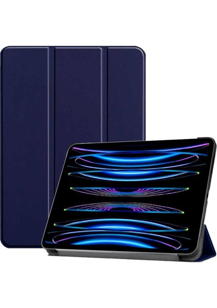 Apple iPad Pro 4. Nesil M2 2022 11 Inç Tablet Uyumlu Flip Smart Standlı Akıllı Kılıf Smart Cover