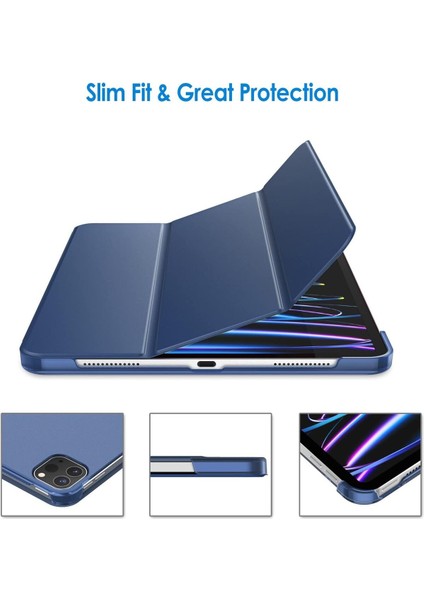 Apple iPad Pro 4. Nesil M2 2022 11 Inç Tablet Uyumlu Flip Smart Standlı Akıllı Kılıf Smart Cover fırsatları