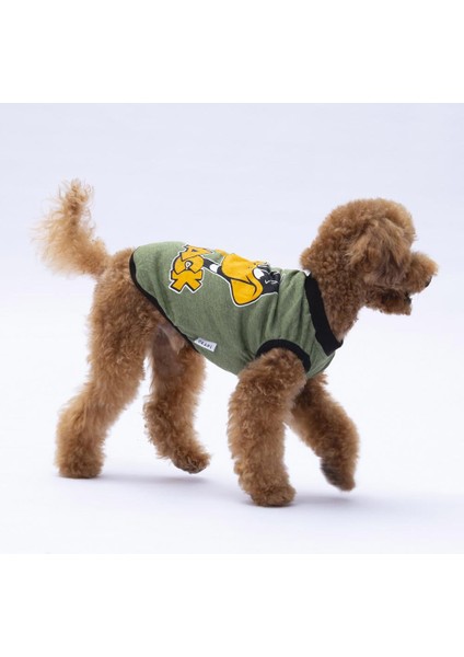 Yeşil Daffy Duck Tişört - Kedi Köpek Kıyafeti-Organik Pamuklu Penye Tişört fiyatları